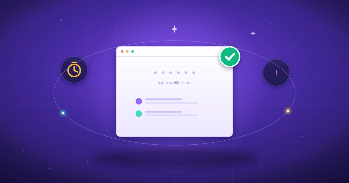 Social feed with a security challenge prompt next to a temporary email inbox